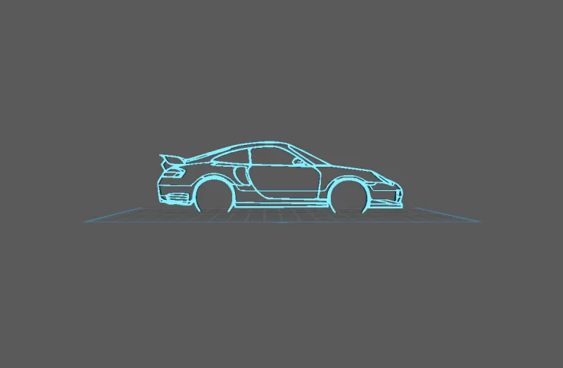 Porsche - 996 GT2 Wall Art - Model preview 2