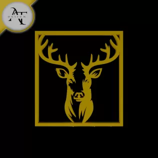 Deer - Silhouette - 2D Wall Art Decor