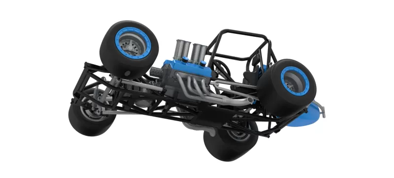 Vintage Pavement Sprint car Base Scale 1:25 - Model preview 3
