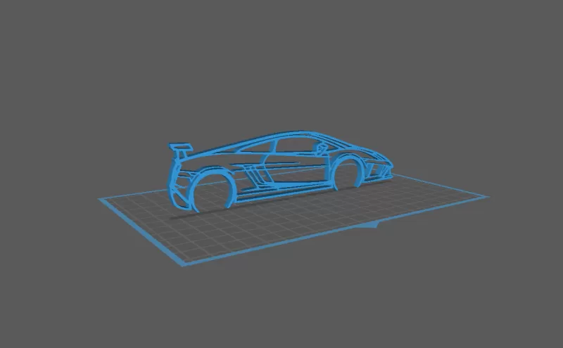 Lamborghini - Gallardo Squadra Corse Wall Art - Model preview 1