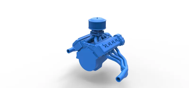 Engine of New Zealand Superstock car Scale 1:25 - Model preview 14