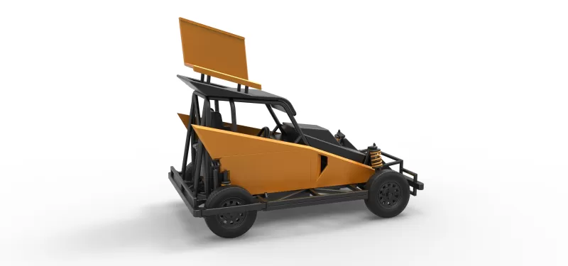 New Zealand Ministock car Version 2 Scale 1:25 - Model preview 17