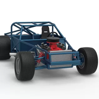 Vintage Dirt late model Race car Base Scale 1:25 - Model thumbnail 26