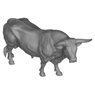 3D Printable Big Bull - Model thumbnail 5