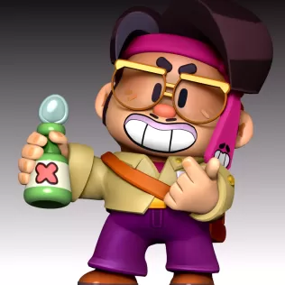 Jae-yong - Brawl Stars - Model thumbnail 4