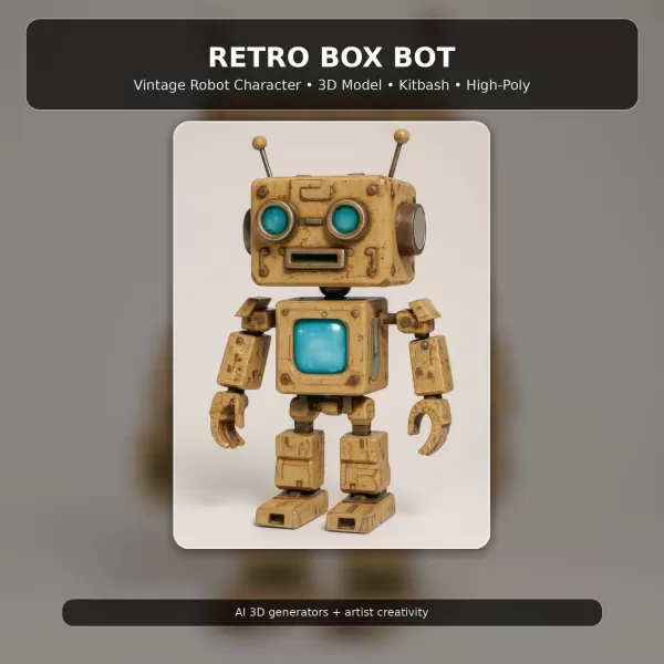 Fantasy Toy Character Collection Kitbash High-Poly 3D Model Set - Model preview 10