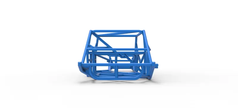 Frame of Vintage Asphalt Modified stock car V2 Scale 1:25 - Model preview 11