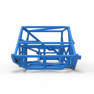 Frame of Vintage Asphalt Modified stock car V2 Scale 1:25 - Model thumbnail 11