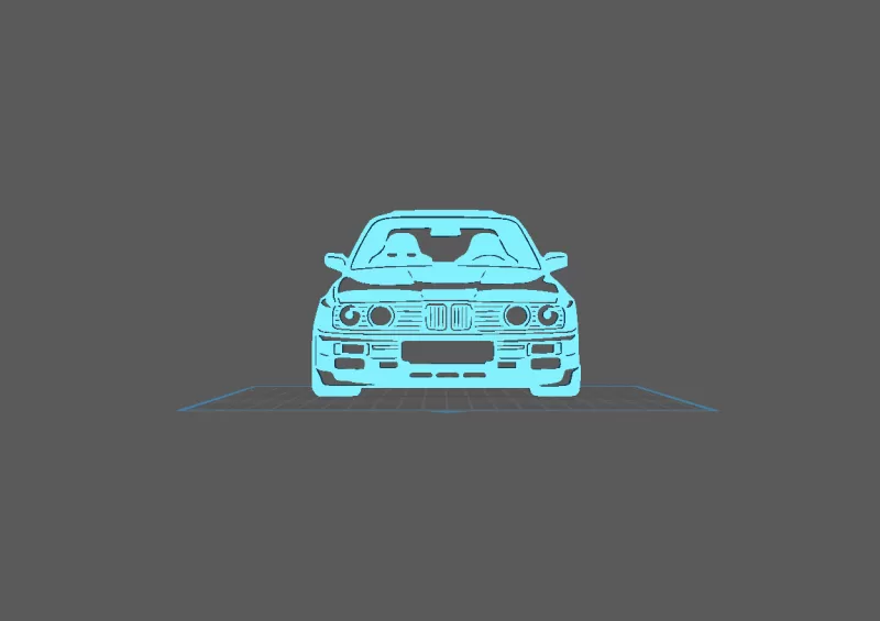 BMW - M3 Wall Art - Model preview 2
