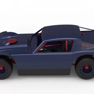 Vintage Dirt late model Race car Version 4 Scale 1:25 - Model thumbnail 10