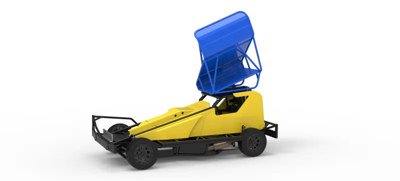 BriSCA Formula 1 Stock Car for Dirt Version 2 Scale 1:25 - Model preview 1