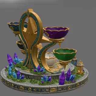 Astral Constellation Offering Sanctuary STL File for 3D Print - Model thumbnail 12