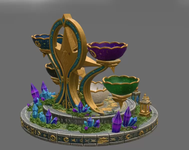 Astral Constellation Offering Sanctuary STL File for 3D Print - Model preview 12