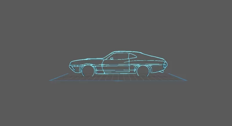Ford - Gran Torino Wall Art - Model preview 1
