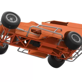 Vintage Dirt Modified stock car Version 3 Scale 1:25 - Model thumbnail 3