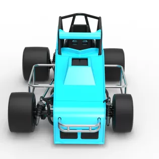 Pavement Sprint car Version 2 Scale 1:25 - Model thumbnail 8
