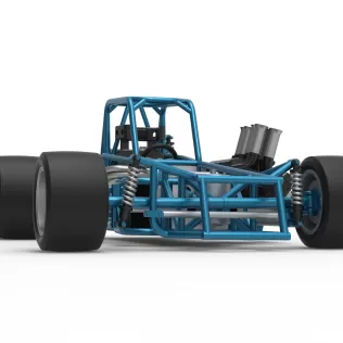 Vintage Supermodified stock car Base Version 3 Scale 1:25 - Model thumbnail 27