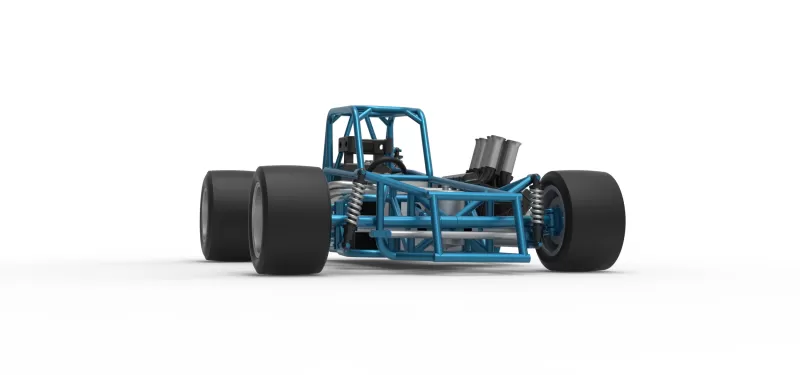 Vintage Supermodified stock car Base Version 3 Scale 1:25 - Model preview 27