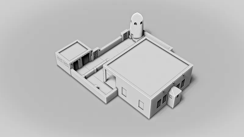 Al Za'abi Mosque #RoZ - Model preview 3