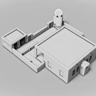 Al Za'abi Mosque #RoZ - Model thumbnail 3