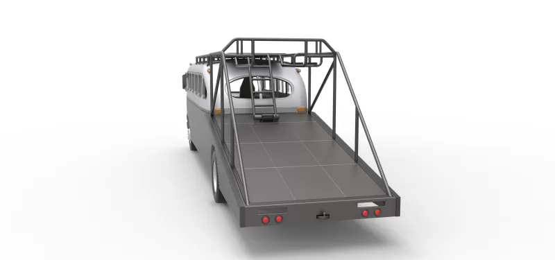 Vintage Transporter truck for Race car Version 8 Scale 1:25 - Model preview 20