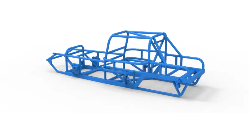 Frame of Vintage Dirt Modified stock car Version 6 Scale 1:25 - Model preview 10