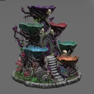 Haunted Hollow Gothic Organizer STL File for 3D Print - Model thumbnail 11