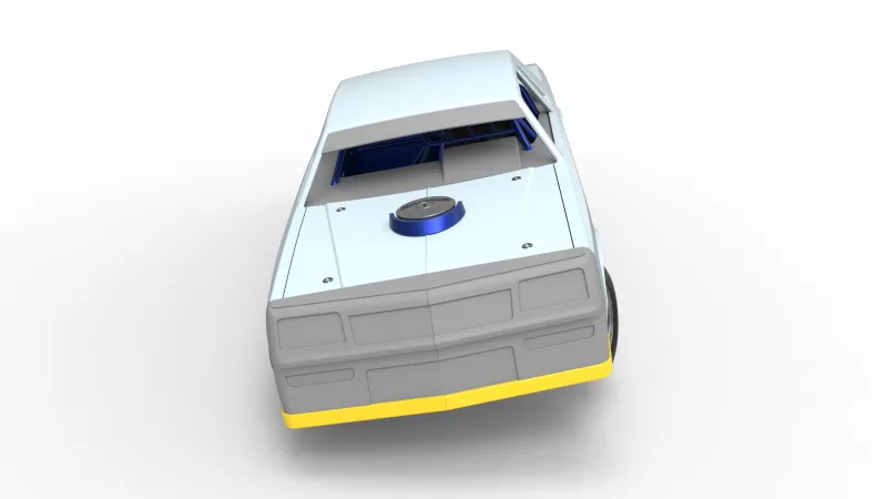 IMCA Stock car while turning Version 2 Scale 1:25 - Model preview 8