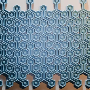 Modular Geometric Wall Panel 18 Decorative 3D Tile - Model thumbnail 7