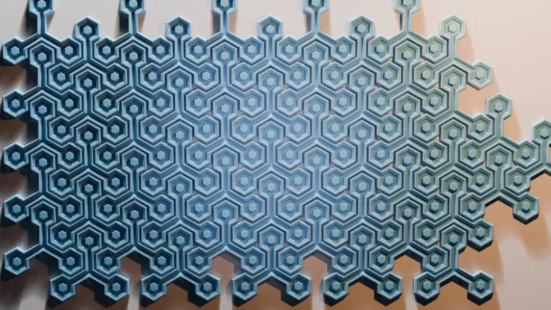 Modular Geometric Wall Panel 18 Decorative 3D Tile - Model preview 7