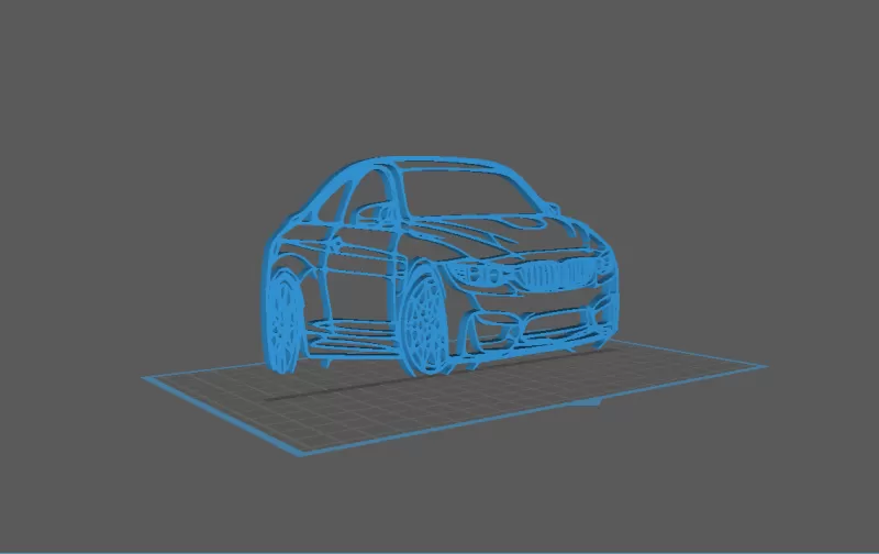 BMW - M4 F82 Wall Art - Model preview 2