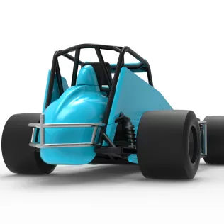 Pavement Sprint car Version 2 Scale 1:25 - Model thumbnail 19