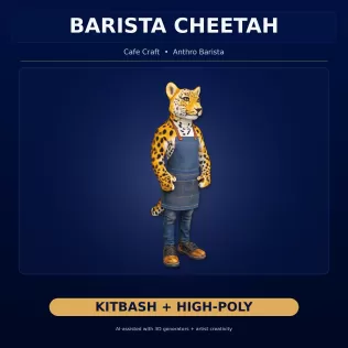 Anthro & Creature Character Collection – Kitbash + High-Poly 3D - Model thumbnail 4