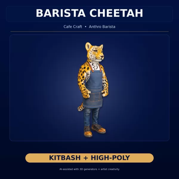 Anthro & Creature Character Collection – Kitbash + High-Poly 3D - Model preview 4