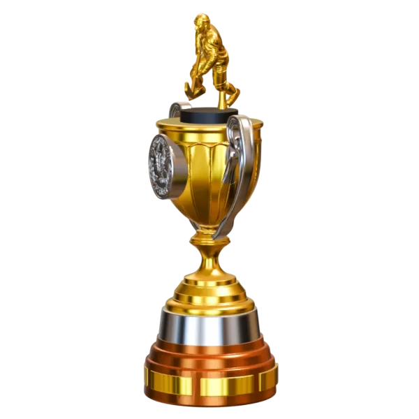 Trophy Hockey Champion Premium – 3D Printable Model - Model preview 3