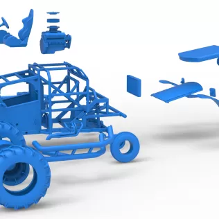 Racing Combine Harvester Version 2 Scale 1:25 - Model thumbnail 24