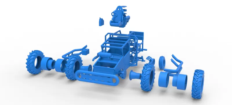 Racing Combine Harvester Base Scale 1:25 - Model preview 21