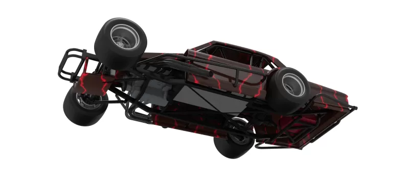 Vintage Asphalt Modified stock car V13 Scale 1:25 - Model preview 3