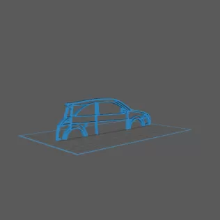 Renault - Megane 2 RS Wall Art - Model thumbnail 1