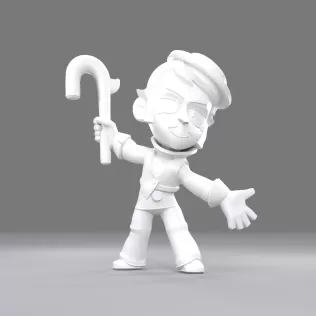 Gray (Original) - Brawl Stars - Model thumbnail 3