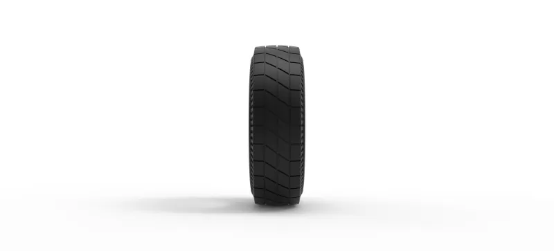 Vintage dirt tire Version 2 Scale 1:25 - Model preview 4