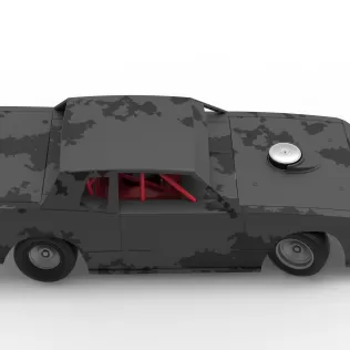 IMCA Stock car while turning Scale 1:25 - Model thumbnail 23