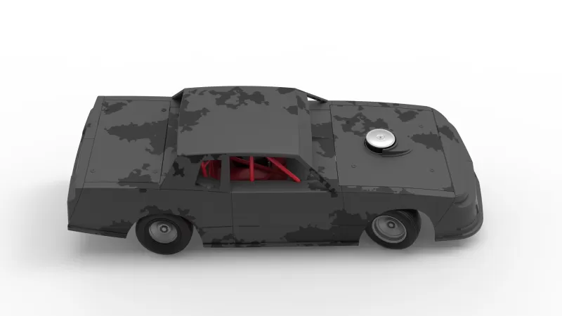 IMCA Stock car while turning Scale 1:25 - Model preview 23