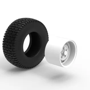 Offroad wheel 42 Scale 1:25 - Model thumbnail 9