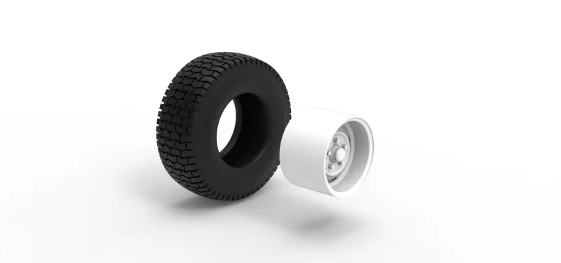 Offroad wheel 42 Scale 1:25 - Model preview 9