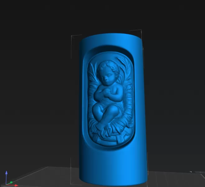 Baby Jesus in Candle - Model preview 8