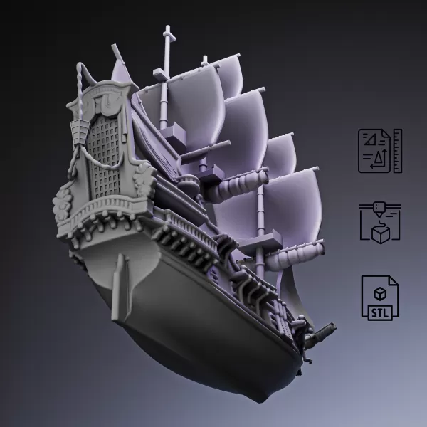 Legendary Pirate Flagship Ship #RoZ - Model preview 3