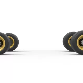 Wheel set of Vintage Asphalt Supermodified stock car 1:25 - Model thumbnail 4