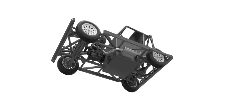 New Zealand Ministock car Base Version 2 Scale 1:25 - Model preview 3