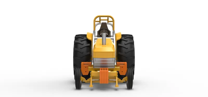 Fun Short Vintage Pulling tractor Scale 1:25 - Model preview 5